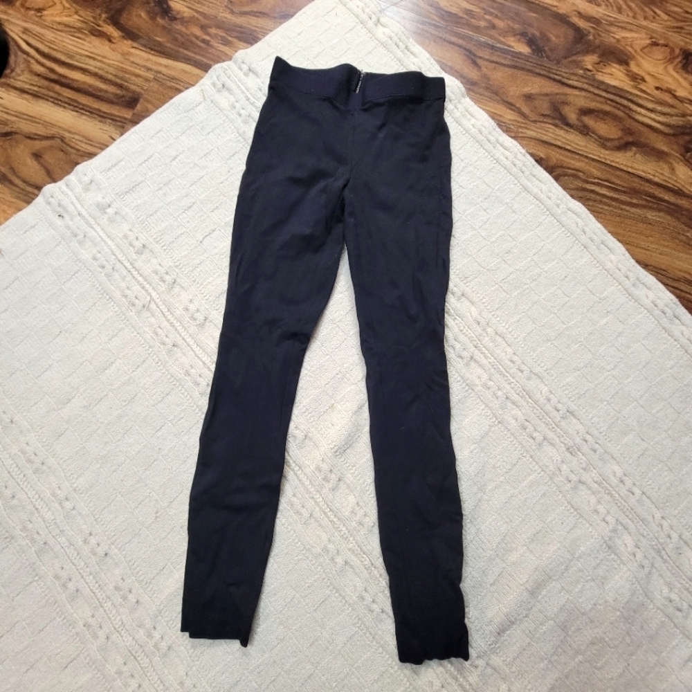 J Crew Pixie Pant Ponte Knit size 0S Black High Rise